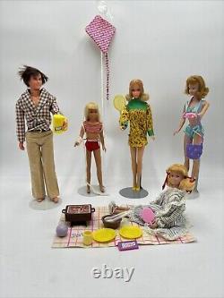 Vintage Barbie Doll Lot X 5 / 1960's 1970's/ Skooter/ Ken/ Midge/skipper/barbie+