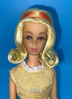 Vintage Barbie Doll OOAK Blonde Hair NO BANGS FRANCIE Repaint Reroot By Niccole