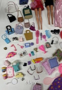 Vintage Barbie Dolls Ken Variety Eras Clothes Accessories Huge Lot Bags Dresses