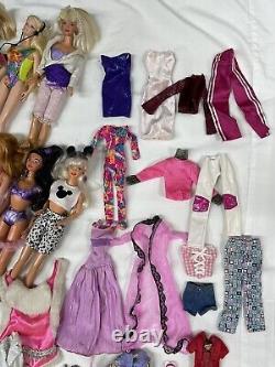 Vintage Barbie Dolls Ken Variety Eras Clothes Accessories Huge Lot Bags Dresses