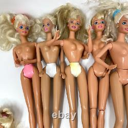 Vintage Barbie Dolls Lot Of 23 Blonde Hair Blue Eyes 70s 80s 90s Nude