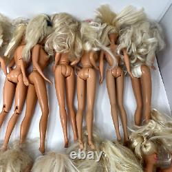 Vintage Barbie Dolls Lot Of 23 Blonde Hair Blue Eyes 70s 80s 90s Nude