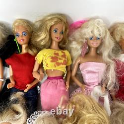 Vintage Barbie Dolls Lot of 30 Blonde Blue Eyes Clothes 60s-90s 1966 Body