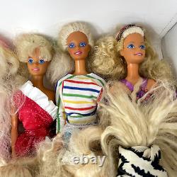 Vintage Barbie Dolls Lot of 30 Blonde Blue Eyes Clothes 60s-90s 1966 Body