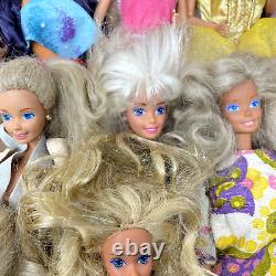 Vintage Barbie Dolls Lot of 30 Blonde Blue Eyes Clothes 60s-90s 1966 Body