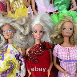 Vintage Barbie Dolls Lot of 30 Blonde Blue Eyes Clothes 60s-90s 1966 Body