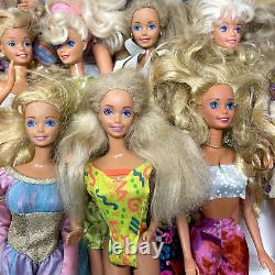 Vintage Barbie Dolls Lot of 30 Blonde Blue Eyes Clothes 60s-90s 1966 Body