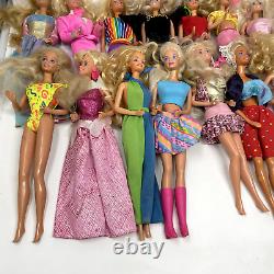 Vintage Barbie Dolls Lot of 30 Blonde Blue Eyes Clothes 60s-90s 1966 Body