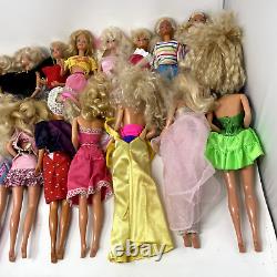 Vintage Barbie Dolls Lot of 30 Blonde Blue Eyes Clothes 60s-90s 1966 Body