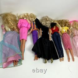 Vintage Barbie Dolls Lot of 30 Blonde Blue Eyes Clothes 60s-90s 1966 Body