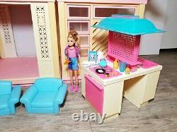 Vintage Barbie Dream House A Frame 1978 Dream Kitchen, Nursery & Furniture Lot