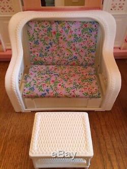 Vintage Barbie Dream House'SPOTLESS' and RESTORED w COMPLETE Furniture Lot