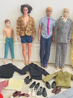 Vintage Barbie KEN Doll Lot + Tagged Clothes Lot