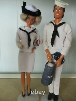Vintage Barbie & Ken Military Lot of 4 Military Couples