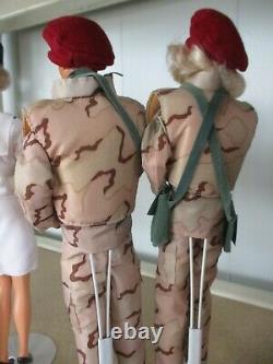 Vintage Barbie & Ken Military Lot of 4 Military Couples