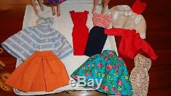 Vintage Barbie Lot 1960's Case Dolls Clothes Acces. Clean Most Exc. Cond. No Work