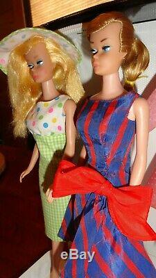 Vintage Barbie Lot 1960's Case Dolls Clothes Acces. Clean Most Exc. Cond. No Work