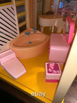 Vintage Barbie Lot A Frame Dream House with Box and 1982 Dream Cottage Furnished