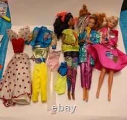 Vintage Barbie Lot Barbie and the Rockers, Barbie Sensations 1980's Clothing
