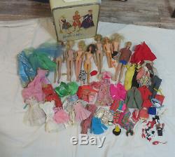 Vintage Barbie Lot Little Theatre Theater Case Dolls Clothes Francie Shoes TLC