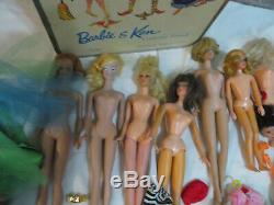 Vintage Barbie Lot Little Theatre Theater Case Dolls Clothes Francie Shoes TLC