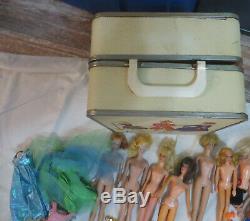 Vintage Barbie Lot Little Theatre Theater Case Dolls Clothes Francie Shoes TLC