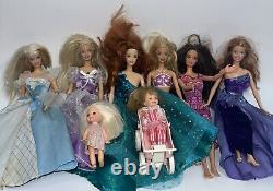 Vintage Barbie Lot Of 8 Dolls + Tons Of Accessories & Fits 1990s