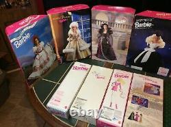 Vintage Barbie Lot Special Editions Holiday Christmas In Box Free Shipping