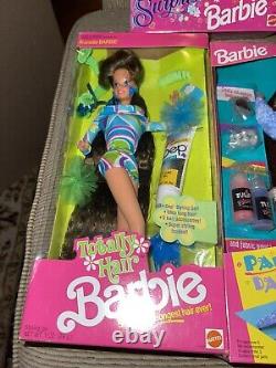 Vintage Barbie Lot Totally Hair, Locket surprise, Jewel hair, Dance moves + 1
