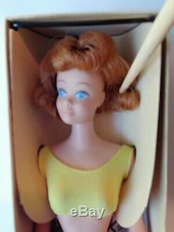 Vintage Barbie MIDGE (1963) Original Titian Box Red Hair Wrist Tag MINT MIB NRFB