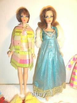 Vintage Barbie MOD Era 2 TNT DOLLS CLOTHES SHOES MIXED TLC AND MINTY CLEAN