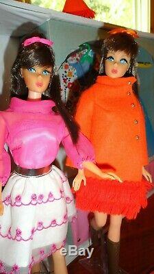 Vintage Barbie Mod Lot 1968 Case Tnt Dolls Clothes Acces. Exc. To Tlc Clean