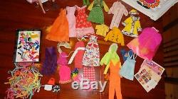 Vintage Barbie Mod Lot 1968 Case Tnt Dolls Clothes Acces. Exc. To Tlc Clean