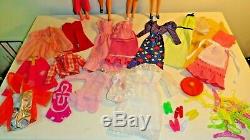 Vintage Barbie Mod Tnt Lot 4 Dolls Clothes Acces. Some Tlc Clean Display Ready