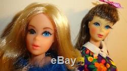 Vintage Barbie Mod Tnt Lot 4 Dolls Clothes Acces. Some Tlc Clean Display Ready