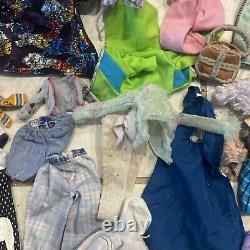 Vintage Barbie & More HUGE Lot Of Dolls, Clothes, Accessories & Case