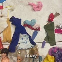 Vintage Barbie & More HUGE Lot Of Dolls, Clothes, Accessories & Case