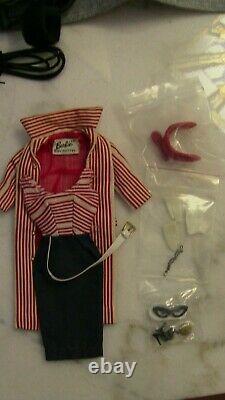 Vintage Barbie Ponytail #3 Roman Holiday Outfit hat coat necklace dress LOT