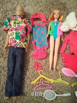 Vintage Barbie Skipper And Ken Doll's lot