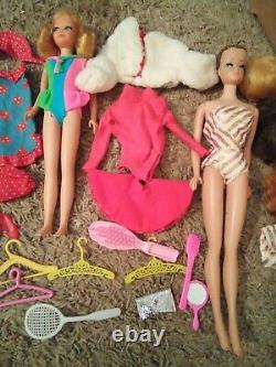 Vintage Barbie Skipper And Ken Doll's lot