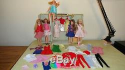 Vintage Barbie Skipper Doll Lot Case Clothes Accessories 4 Skipper 1 Skooter