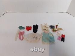 Vintage Barbie Skipper Dolls Lot 1960's Tagged Clothing Case Stockings Japan