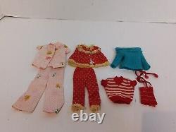 Vintage Barbie Skipper Dolls Lot 1960's Tagged Clothing Case Stockings Japan