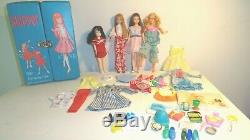 Vintage Barbie Skipper Lot Case 4 Dolls Clothes Accessories Clean Vgc