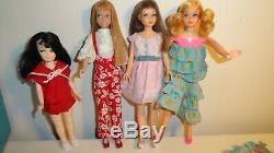 Vintage Barbie Skipper Lot Case 4 Dolls Clothes Accessories Clean Vgc