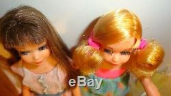 Vintage Barbie Skipper Lot Case 4 Dolls Clothes Accessories Clean Vgc