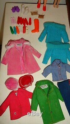 Vintage Barbie Skipper Skooter Lot Clothes Dolls Shoes Accessories Clean Vgc