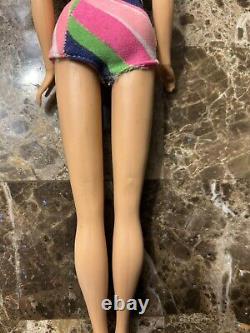 Vintage Barbie Stacey Stacy Doll TNT Platinum Blonde with Striped Swimsuit Mint