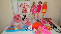 Vintage Barbie Tnt Mod Era Doll Lot Clothes Shoes Acces. Dolls Clean No Work Here