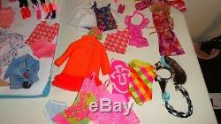 Vintage Barbie Tnt Mod Era Doll Lot Clothes Shoes Acces. Dolls Clean No Work Here